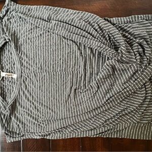 Gray Striped Women's Top